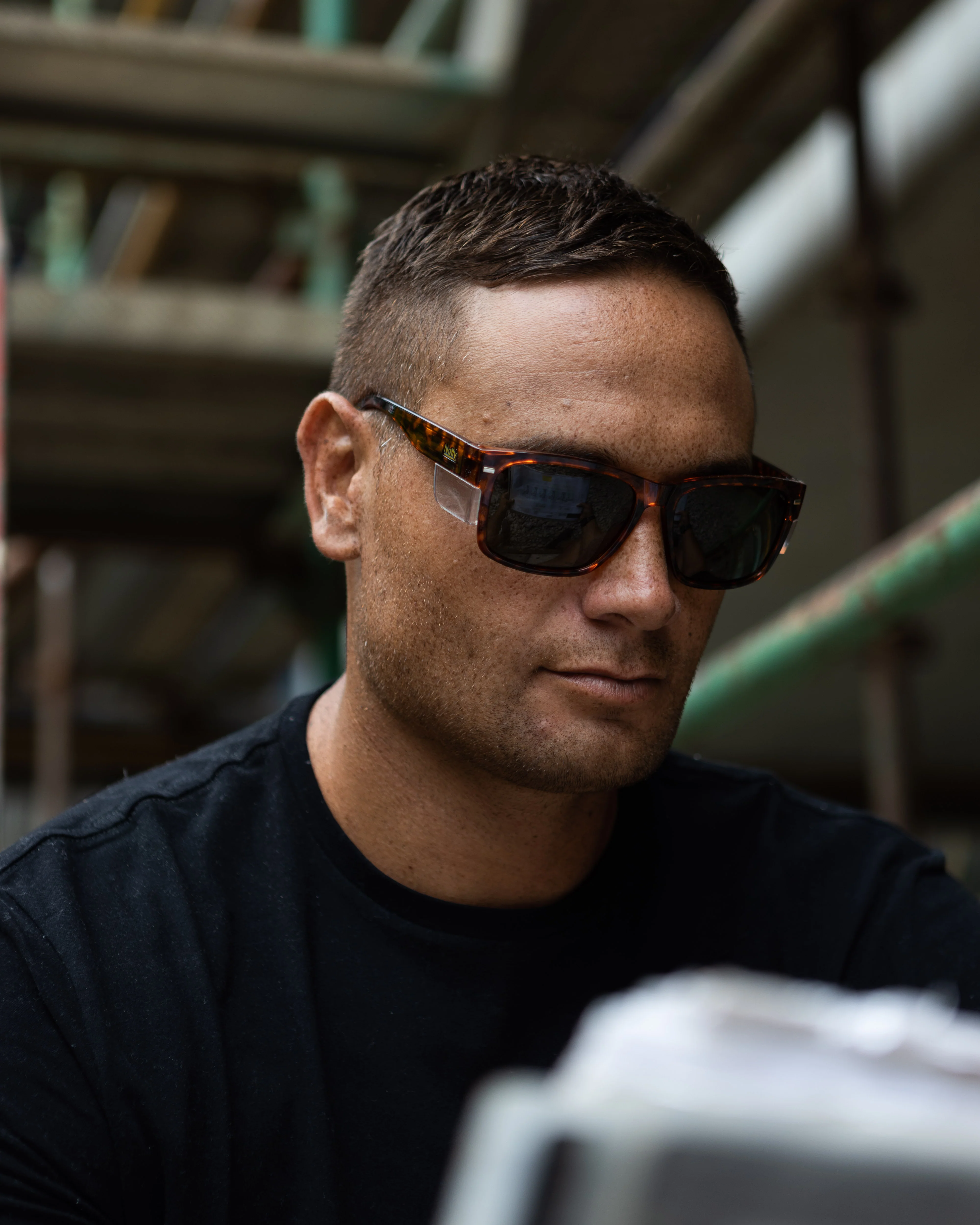 BIG Kenneth Vintage Tortoise Frame Prescription Safety Glasses - Image 4