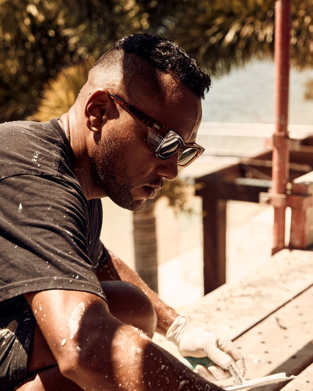 Browse Vintage Tortoise Polarised Safety Glasses - Image 11