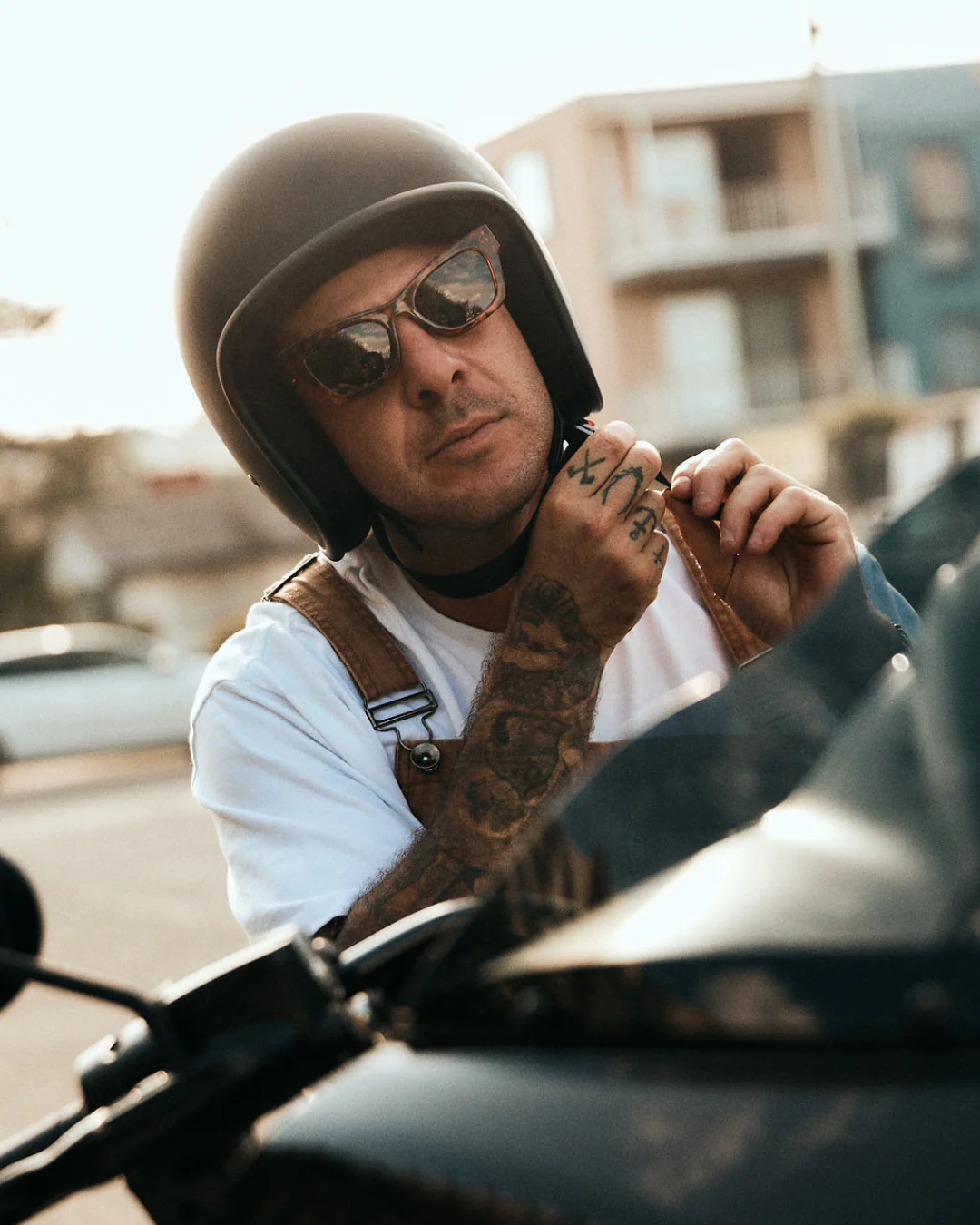 Browse Vintage Tortoise Polarised Safety Glasses - Image 5