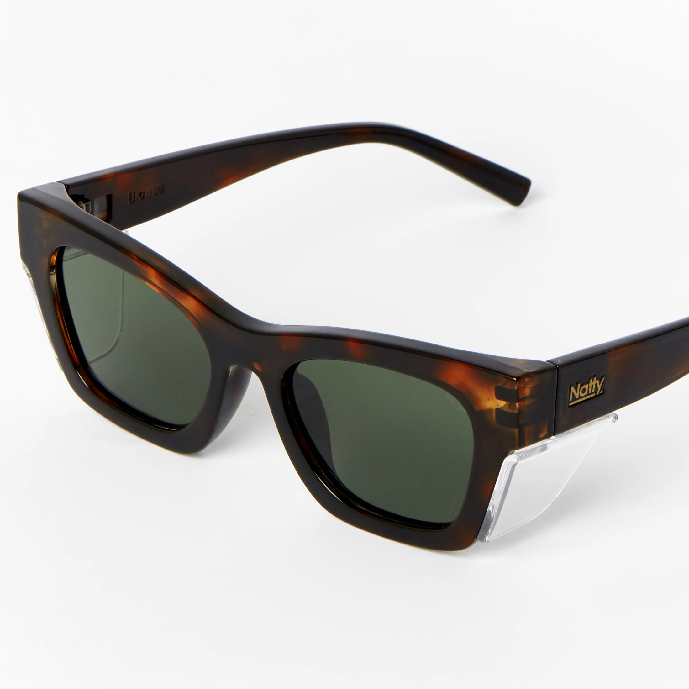 Browse Vintage Tortoise Polarised Safety Glasses - Image 3