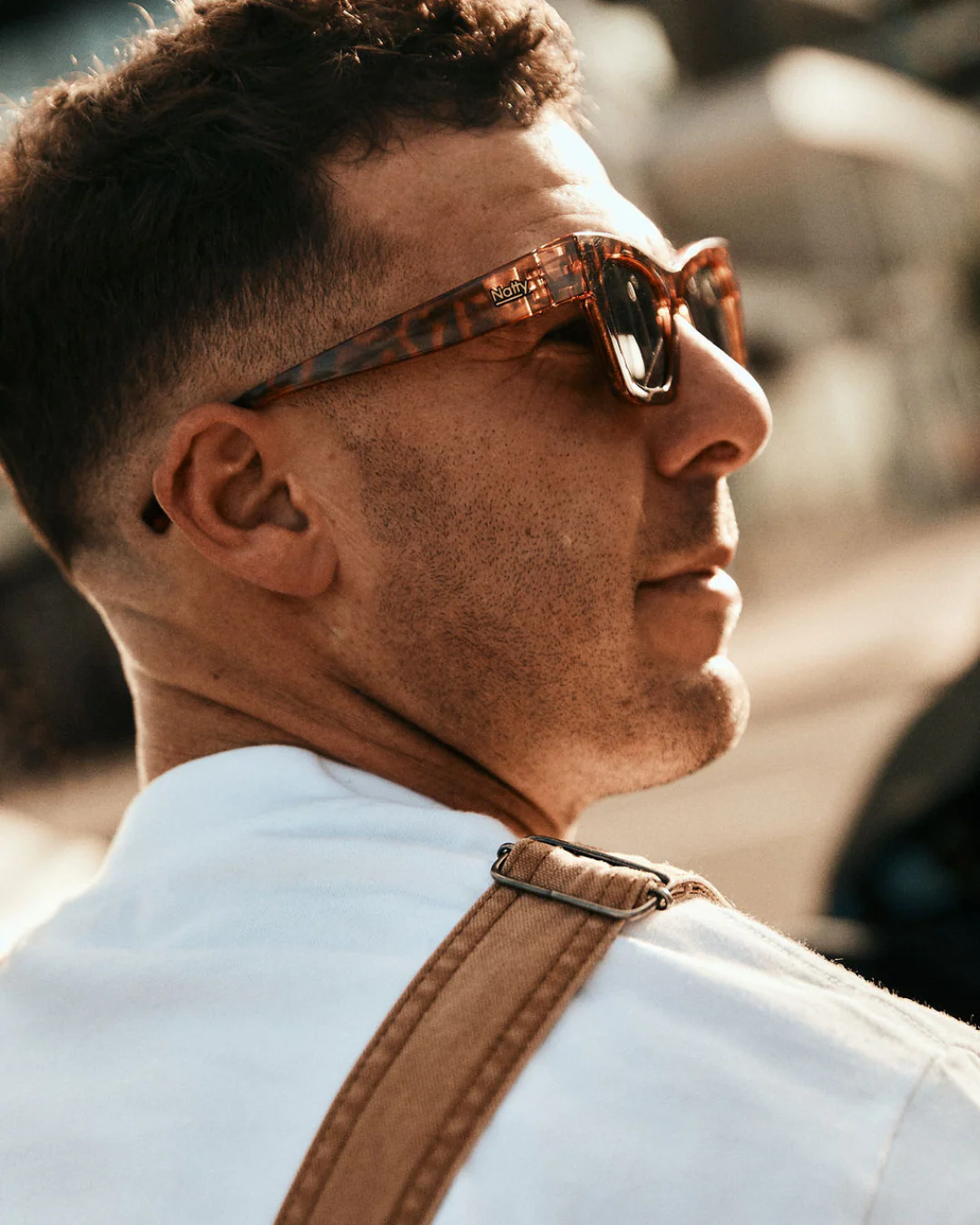 Browse Vintage Tortoise Polarised Safety Glasses - Image 6