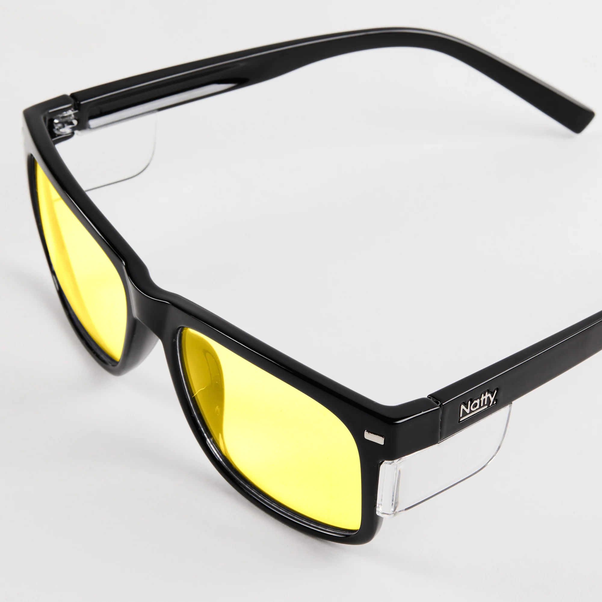 Kenneth Black Frame / Yellow Lens Polarised Safety Glasses - Image 3