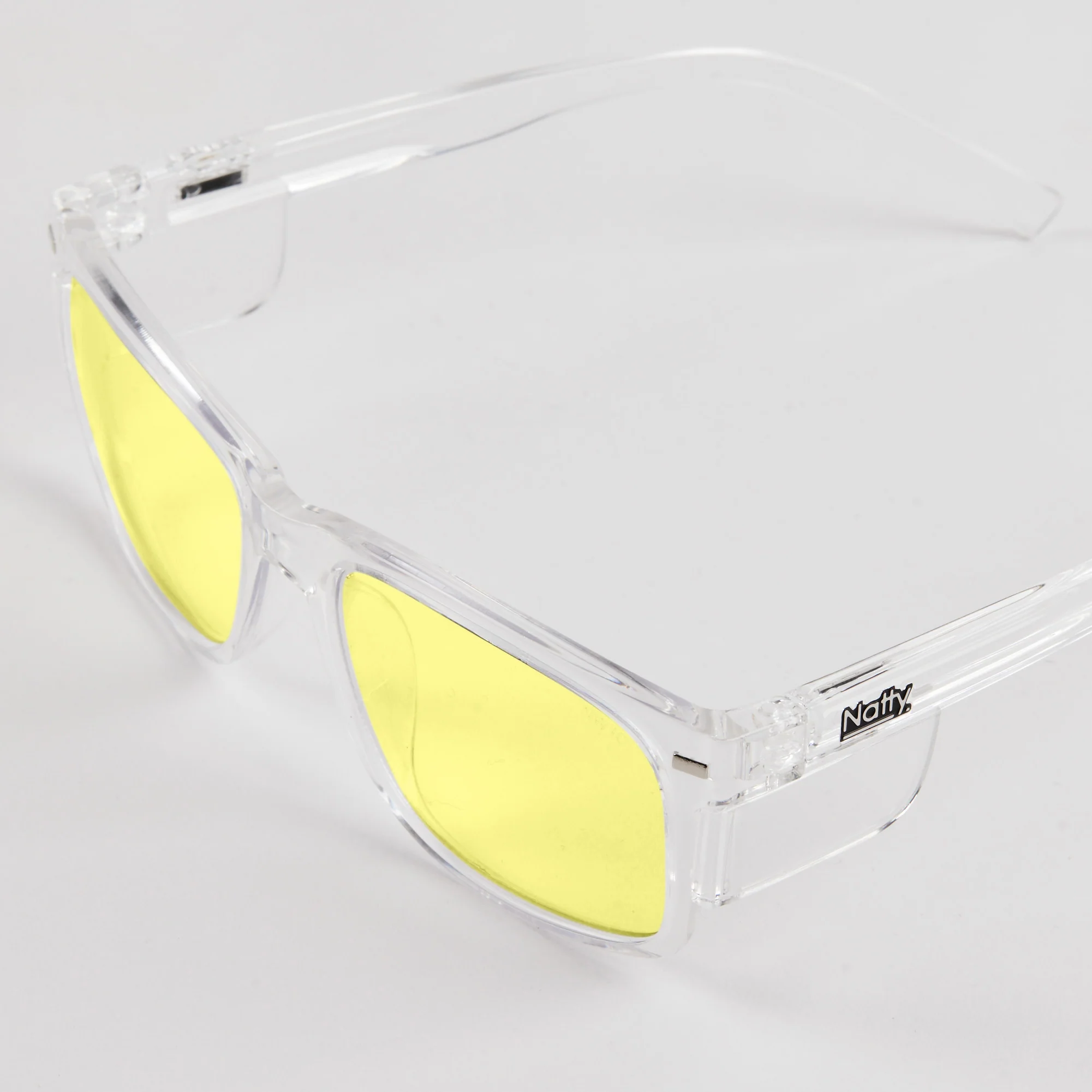 Kenneth Clear Frame / Yellow Lens Polarised Safety Glasses - Image 3