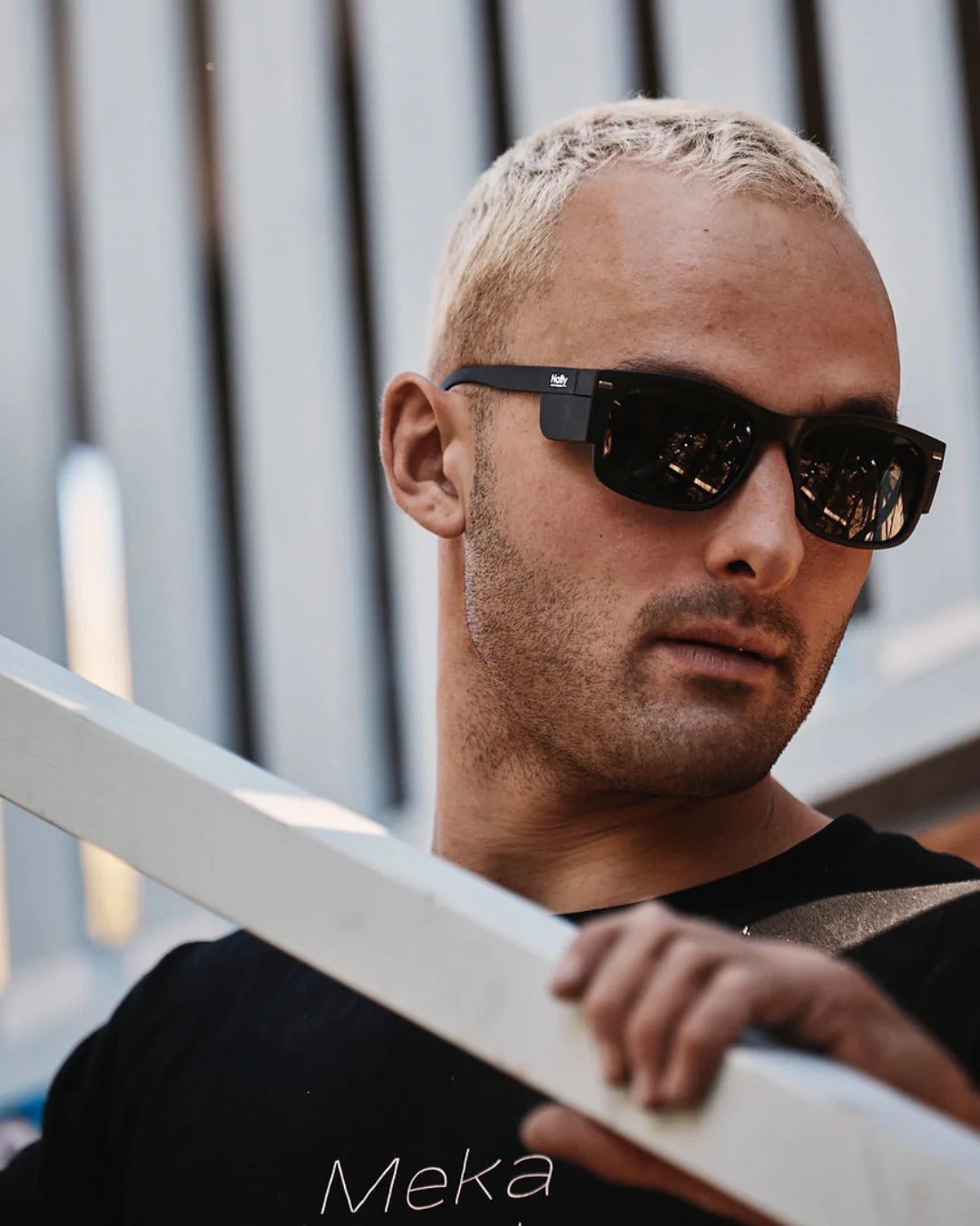 Kenneth Matte Black Polarised Safety Glasses - Image 4