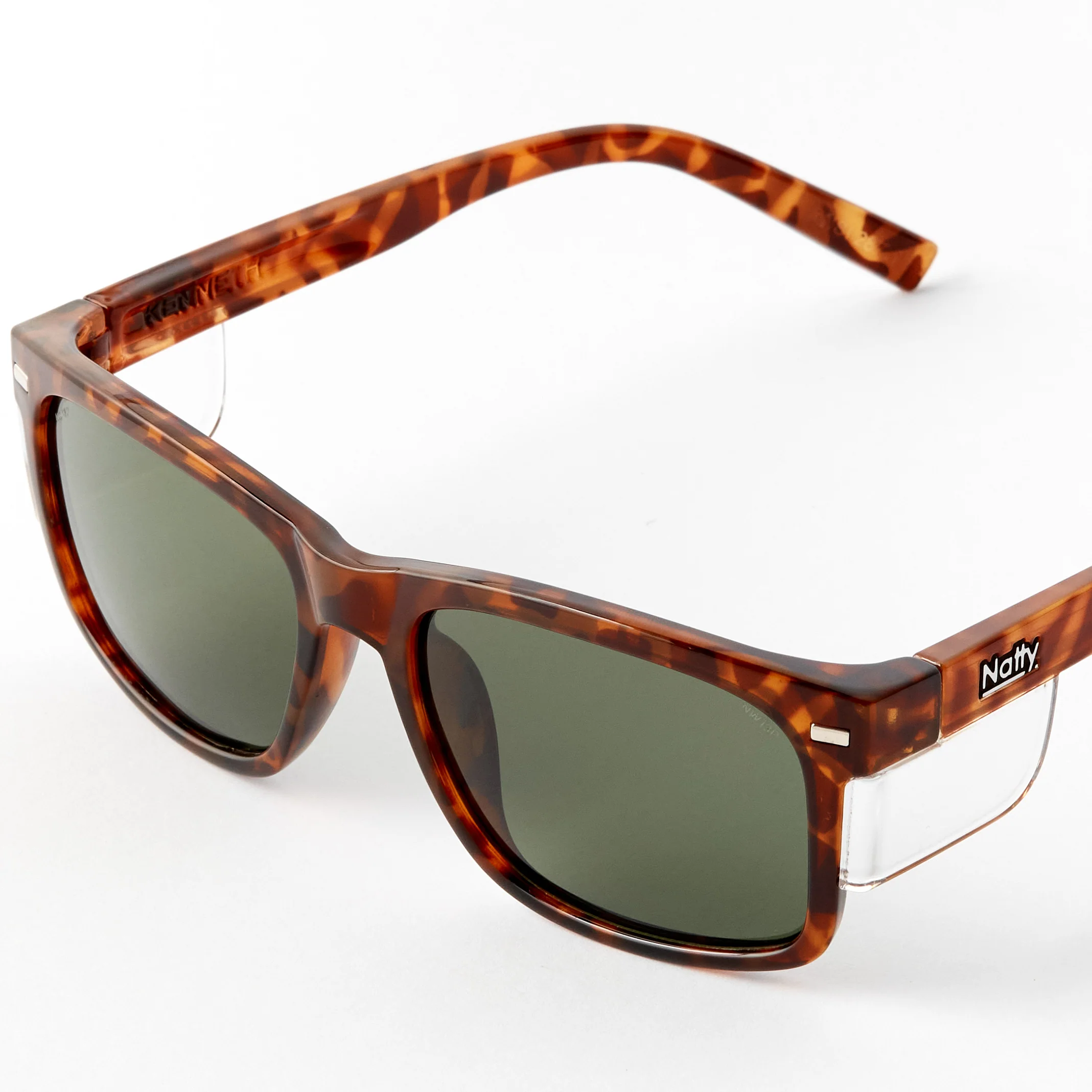 Kenneth Vintage Tortoise Polarised Safety Glasses - Image 3