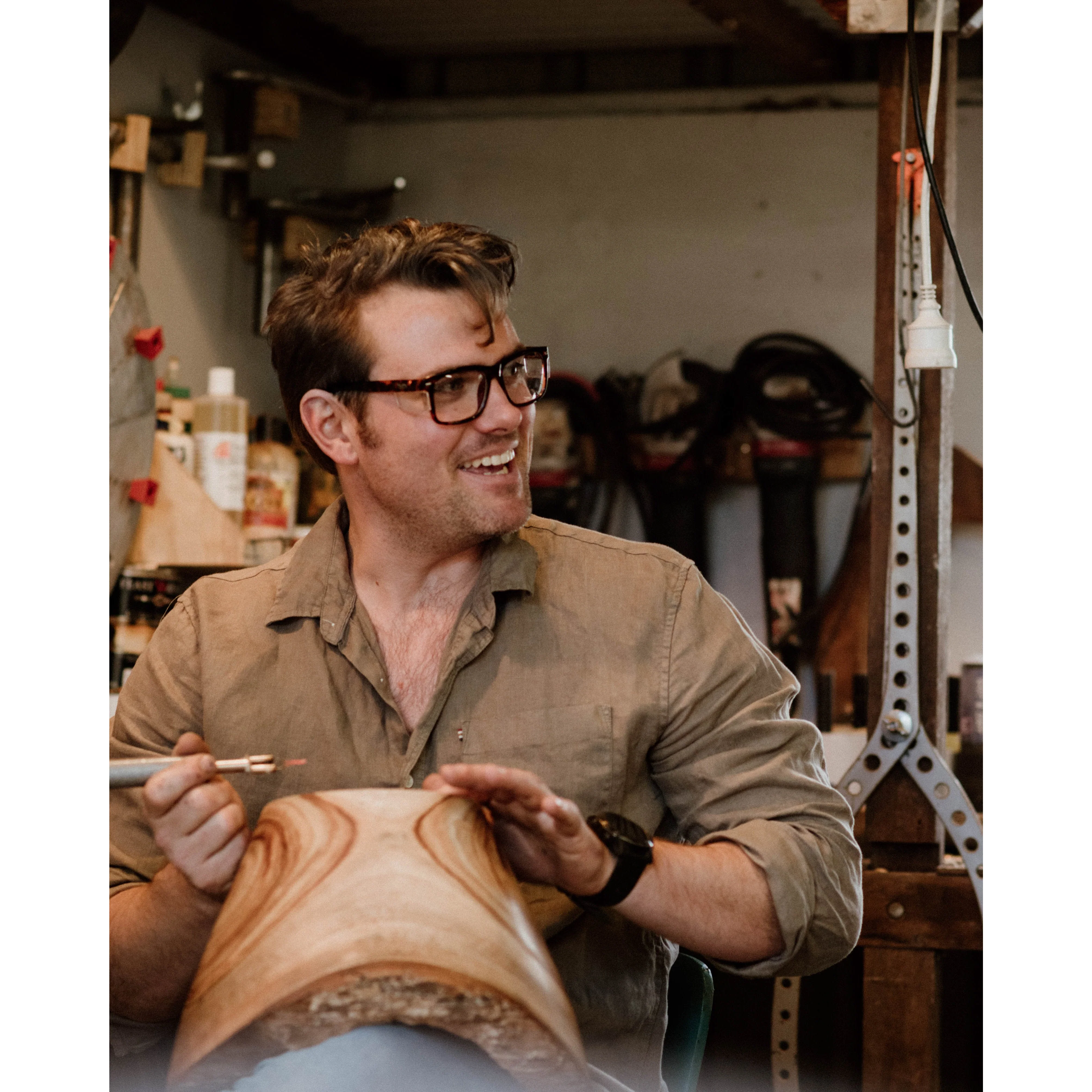 Kenneth Tortoise / Clear Lens Safety Glasses - Image 4