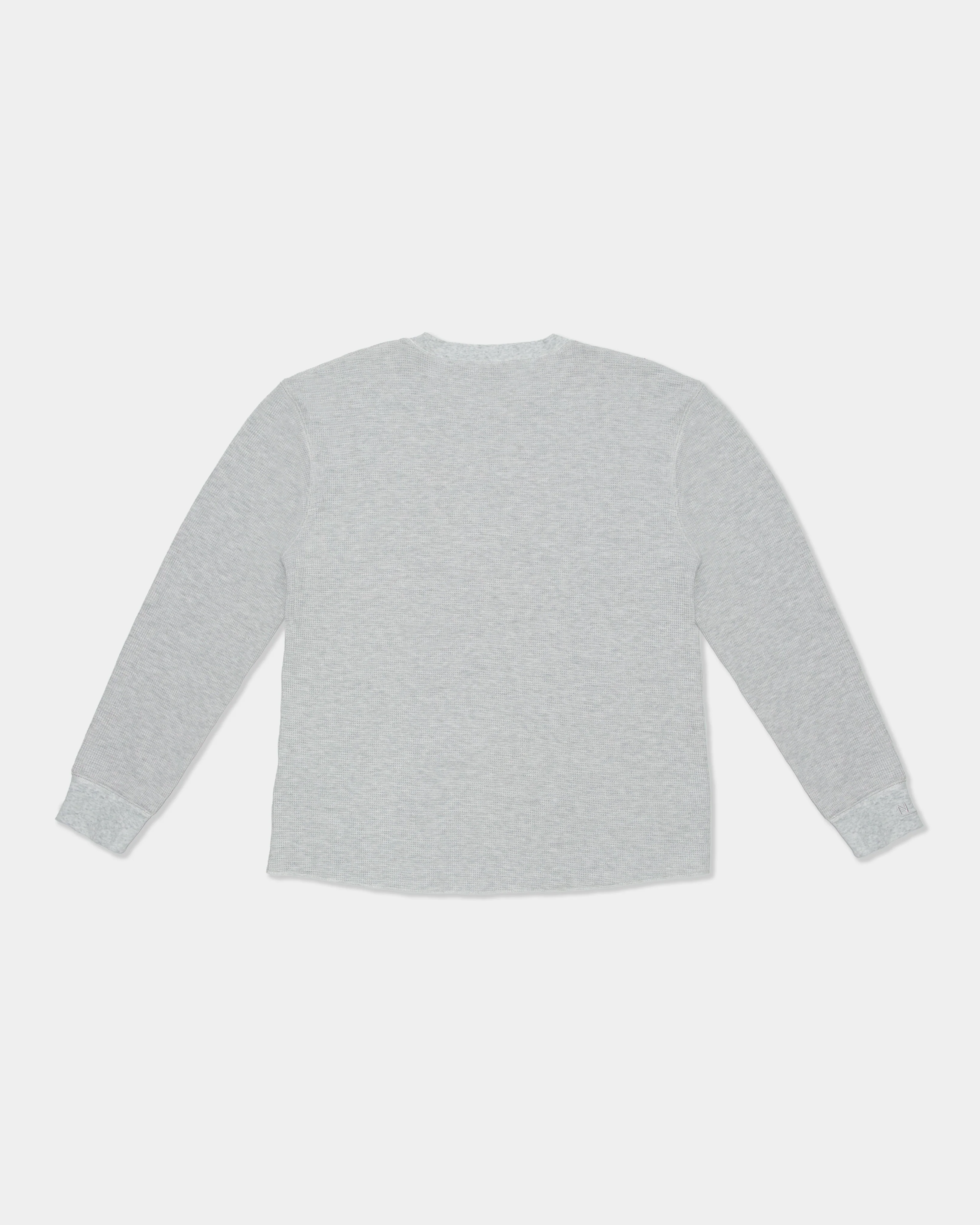 Waffle LS T-Shirt - Grey Marle - Image 4