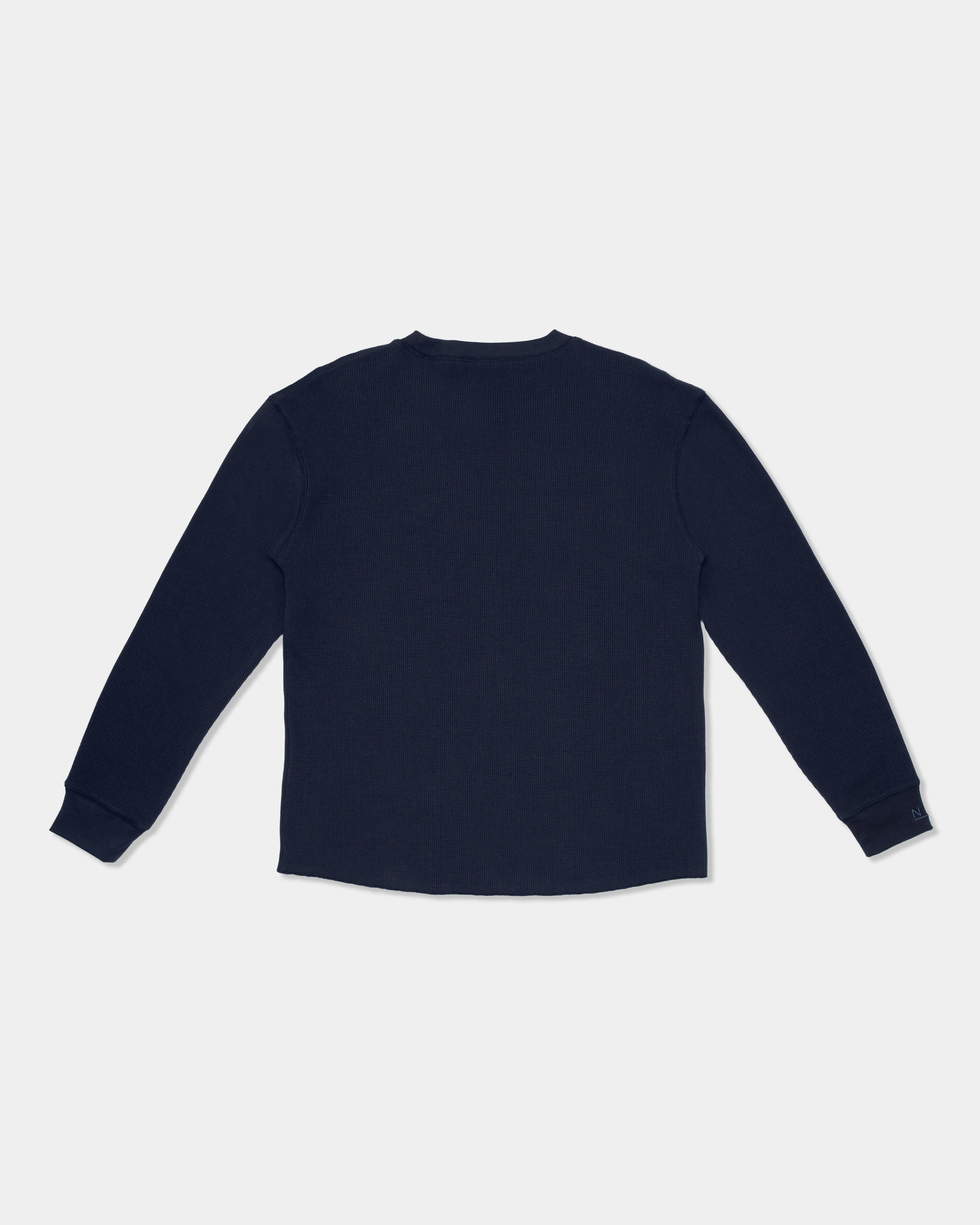 Waffle LS T-Shirt - Navy - Image 6