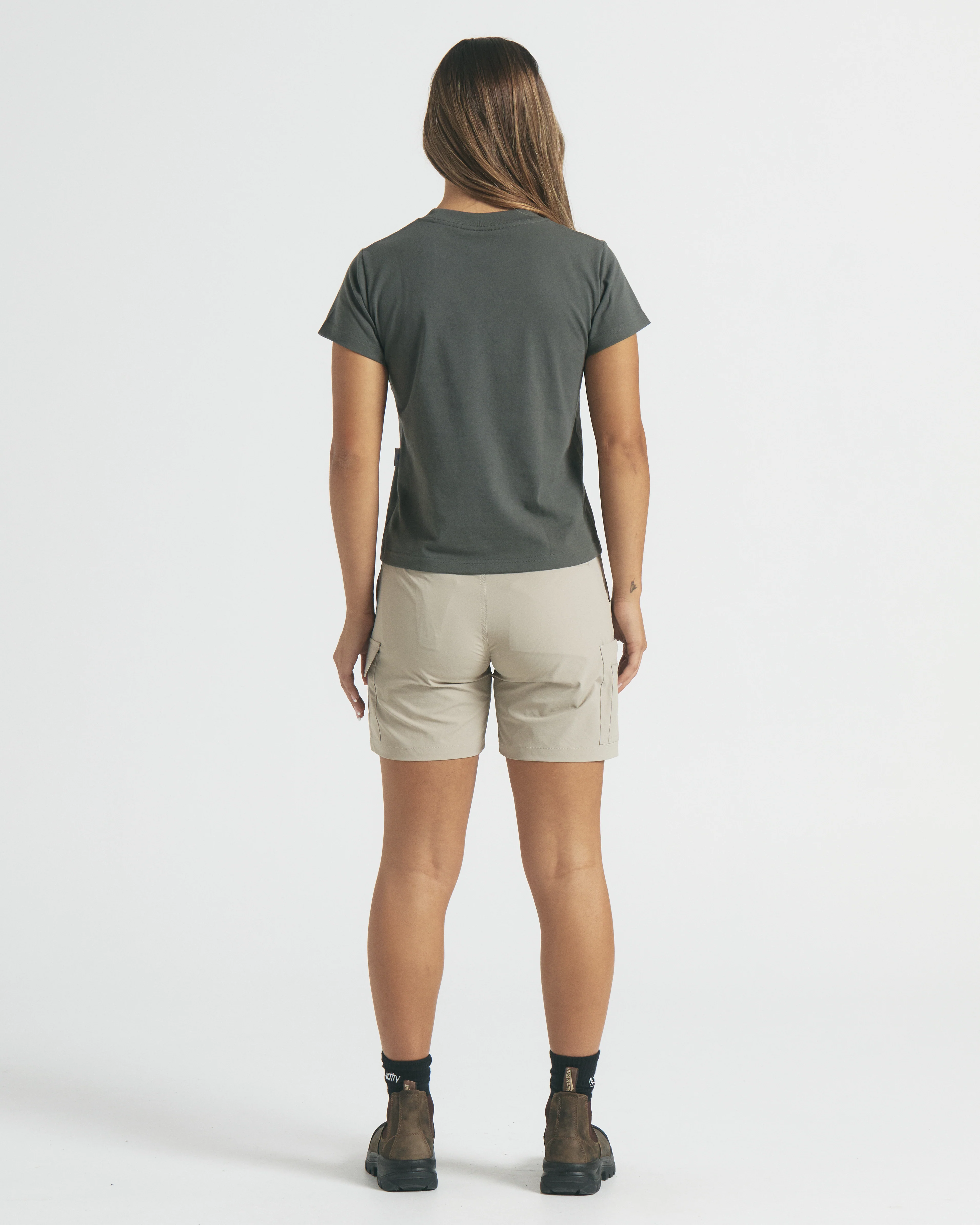 Womens Signature Tee - Charcoal - Image 3